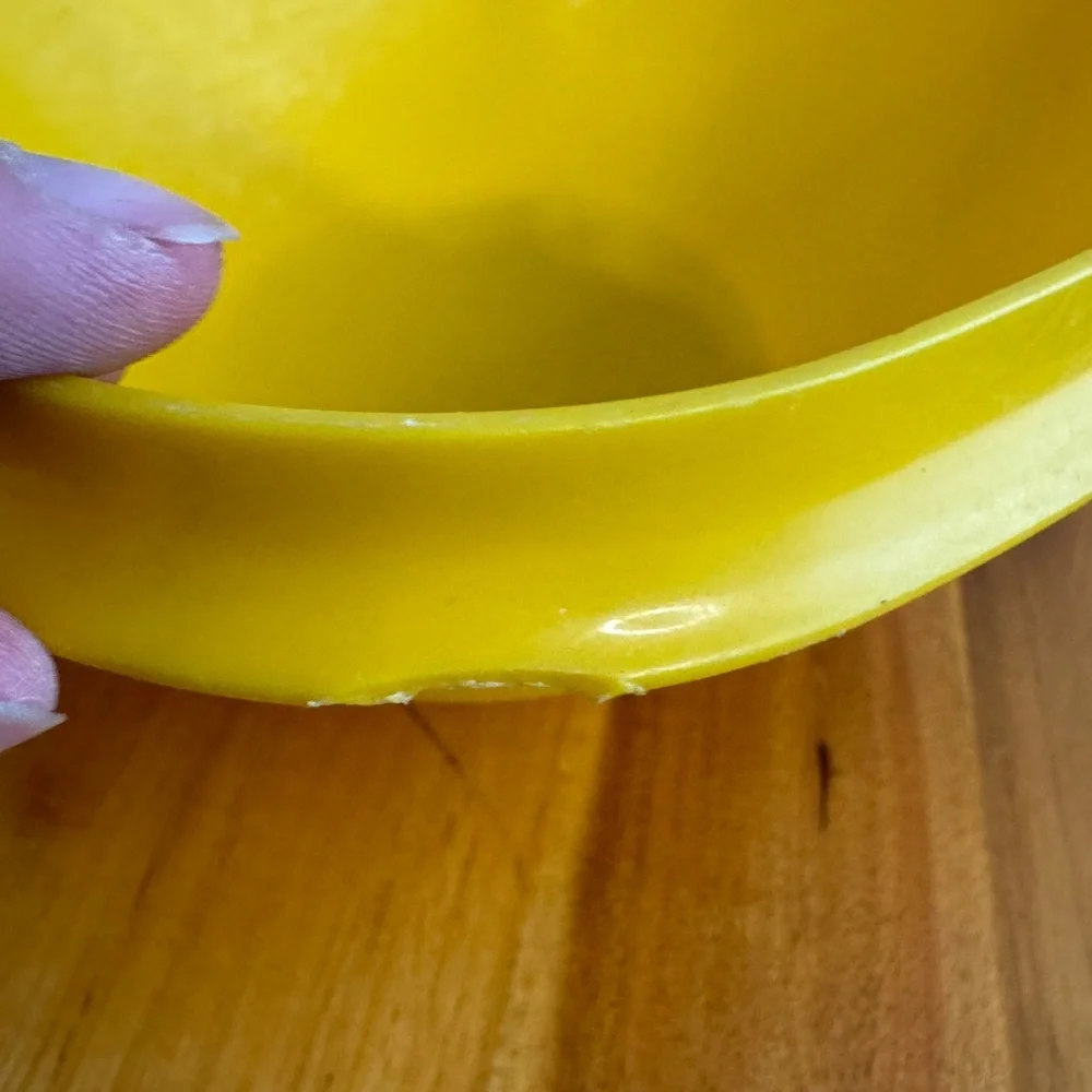 Tupperware‎ Servalier Vintage 6 cup yellow bowl 836-6